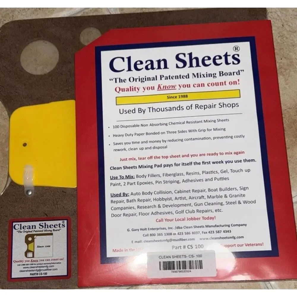 Clean Sheets - Cln-cs100 Superior Mixing Pad (12X12)